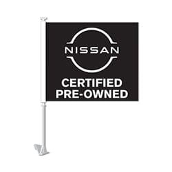 Clip-On Window Flags (Manufacturer Flags) Sales Department The Dealership Store Nissan Certified Pre-Owned 