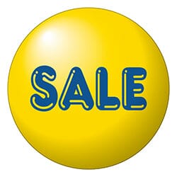 Reusable Balloons Sales Department The Dealership Store Sale Yellow 