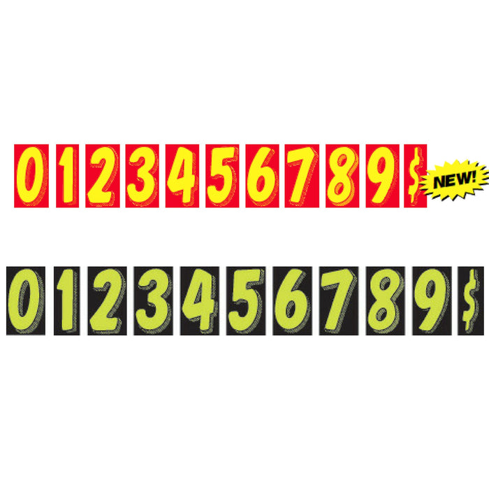 11 1/2" Number Window Stickers