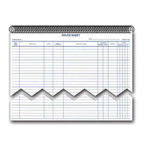 Spiral Bound Route Sheet Book (Form RS-547-SB) Service Department The Dealership Store