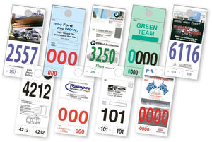 Custom Adver Tag™ 5 Part Dispatch Numbers Service Department The Dealership Store