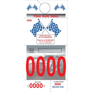 Custom Adver Tag™ 5 Part Dispatch Numbers Service Department The Dealership Store