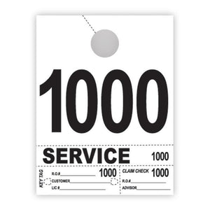 Heavy Brite™ 4 Part Service Dispatch Numbers (White Stock) Service Department The Dealership Store (1000-1999)