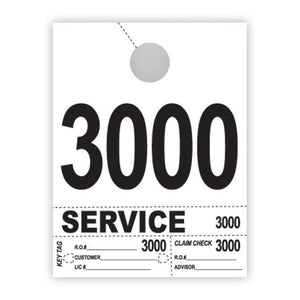 Heavy Brite™ 4 Part Service Dispatch Numbers (White Stock) Service Department The Dealership Store (3000-3999)