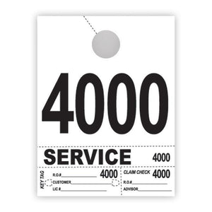 Heavy Brite™ 4 Part Service Dispatch Numbers (White Stock) Service Department The Dealership Store (4000-4999)