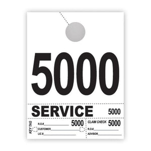 Heavy Brite™ 4 Part Service Dispatch Numbers (White Stock) Service Department The Dealership Store (5000-5999)