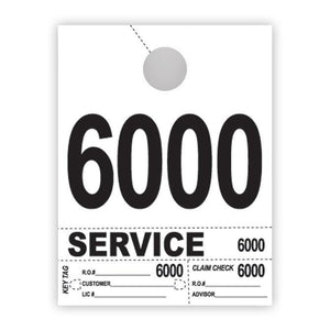 Heavy Brite™ 4 Part Service Dispatch Numbers (White Stock) Service Department The Dealership Store (6000-6999)