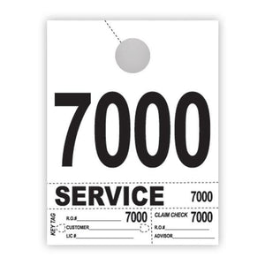 Heavy Brite™ 4 Part Service Dispatch Numbers (White Stock) Service Department The Dealership Store (7000-7999)