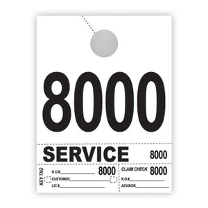 Heavy Brite™ 4 Part Service Dispatch Numbers (White Stock) Service Department The Dealership Store (8000-8999)