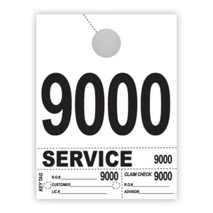 Heavy Brite™ 4 Part Service Dispatch Numbers (White Stock) Service Department The Dealership Store (9000-9999)