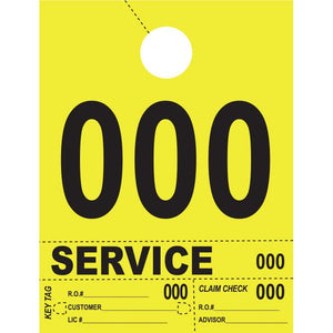 Heavy Brite™ 4 Part Service Dispatch Numbers Service Department The Dealership Store Bright Yellow (000-999)