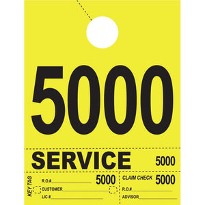 Heavy Brite™ 4 Part Service Dispatch Numbers Service Department The Dealership Store Bright Yellow (5000-5999)