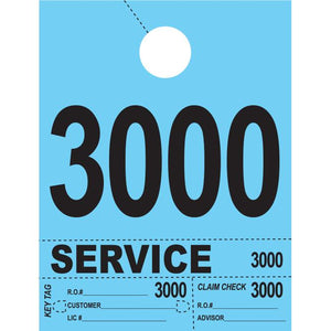 Heavy Brite™ 4 Part Service Dispatch Numbers Service Department The Dealership Store Blue (3000-3999)