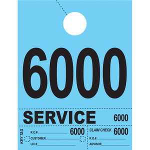 Heavy Brite™ 4 Part Service Dispatch Numbers Service Department The Dealership Store Blue (6000-6999)