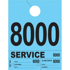 Heavy Brite™ 4 Part Service Dispatch Numbers Service Department The Dealership Store Blue (8000-8999)