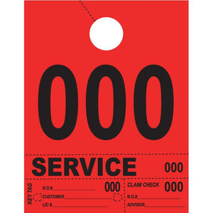 Heavy Brite™ 4 Part Service Dispatch Numbers Service Department The Dealership Store Red (000-999)