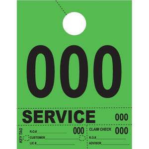 Heavy Brite™ 4 Part Service Dispatch Numbers Service Department The Dealership Store Green (000-999)