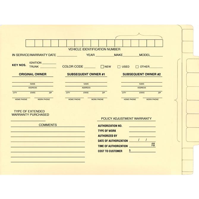 Imprinted File Right™ Extended Tab File Folders