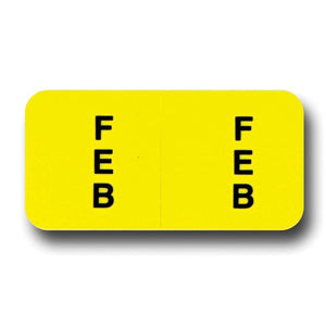 File Right™ Month Labels Service Department The Dealership Store February