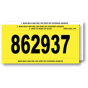 Imprinted Stock Number Mini Signs Sales Department The Dealership Store