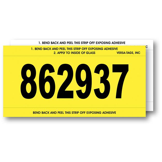 Imprinted Stock Number Mini Signs