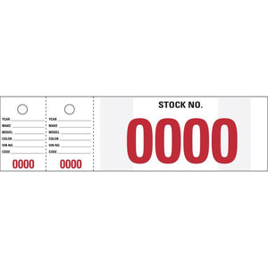 Vehicle Stock Numbers Sales Department The Dealership Store Stock Numbers (0000-0999)