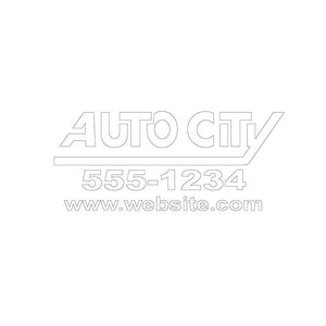 Custom Die-Cut Auto Decals Sales Department The Dealership Store White