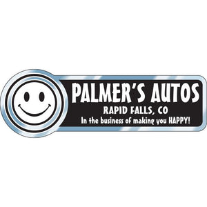 Custom Auto Decals Sales Department The Dealership Store Chrome Polyester Style E