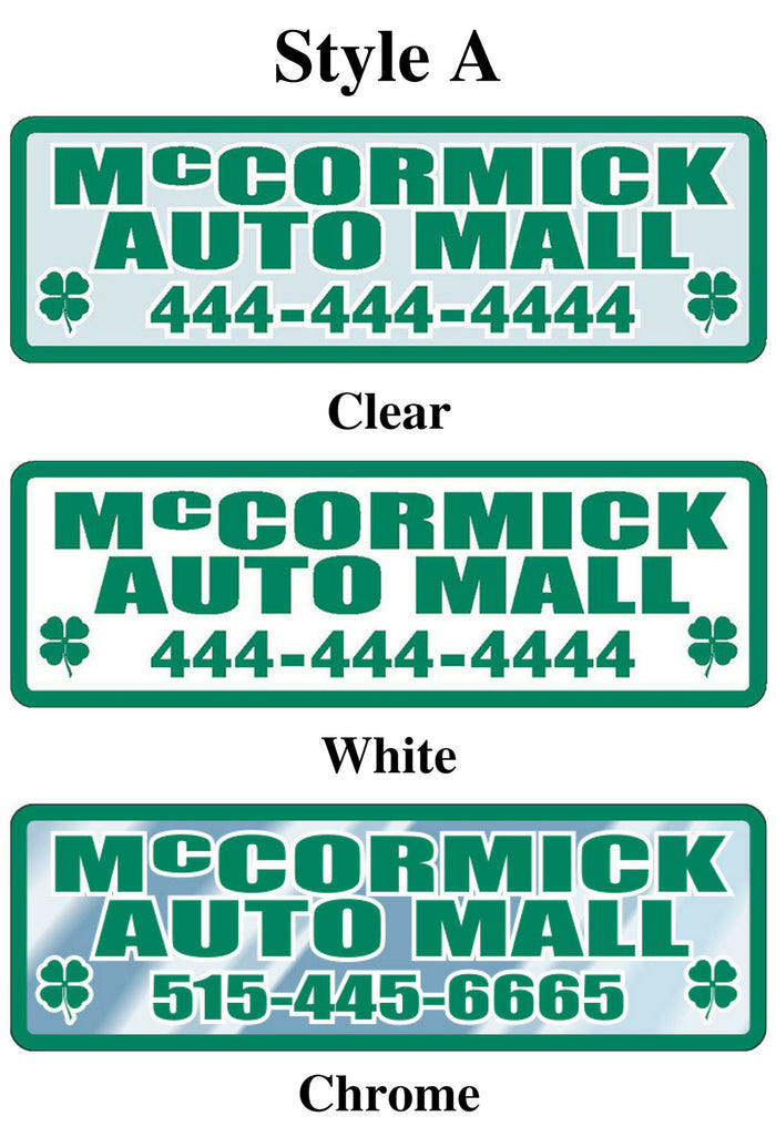 Custom Domed Auto Decals