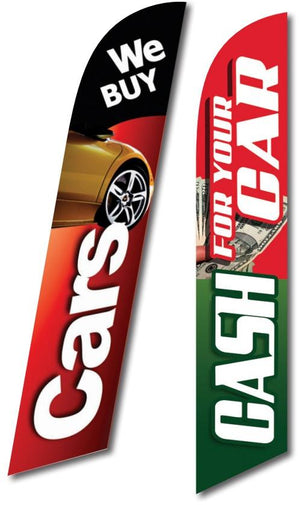 Custom Swooper Banners Sales Department The Dealership Store