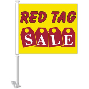 Clip-On Window Flags (Standard Flags) Sales Department The Dealership Store Red Tag Sale