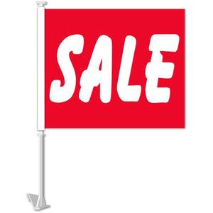 Clip-On Window Flags (Standard Flags) Sales Department The Dealership Store Sale - Red