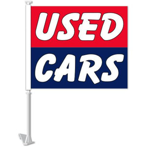 Clip-On Window Flags (Standard Flags) Sales Department The Dealership Store Red/Blue - Used Cars