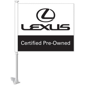 Clip-On Window Flags (Manufacturer Flags) Sales Department The Dealership Store Lexus Certified Pre-Owned