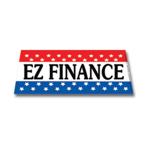 Windshield Banners Sales Department The Dealership Store EZ Finance