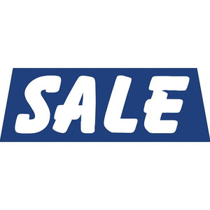 Windshield Banners Sales Department The Dealership Store Sale -Blue