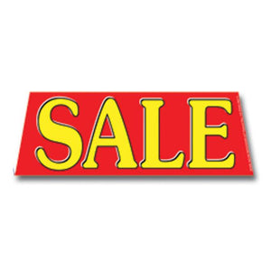 Windshield Banners Sales Department The Dealership Store Sale -Yellow and Red