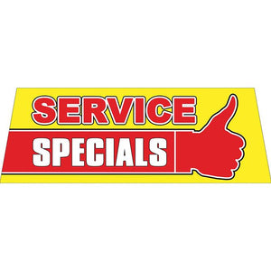 Windshield Banners Sales Department The Dealership Store Service Specials