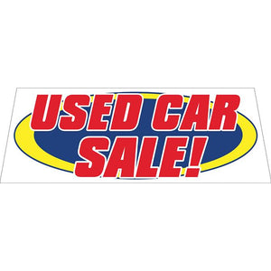 Windshield Banners Sales Department The Dealership Store Used Car Sale