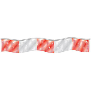Streamers and Pennants Sales Department The Dealership Store Metallic Streamers - Red/Silver