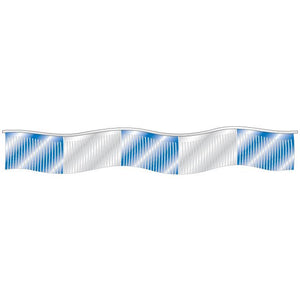 Streamers and Pennants Sales Department The Dealership Store Metallic Streamers - Blue/Silver