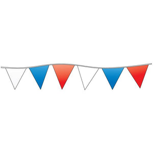 Streamers and Pennants Sales Department The Dealership Store Triangle Pennants - Red/White/Blue