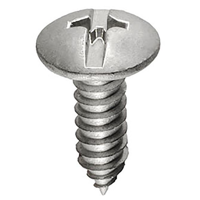 License Plate Screws - Duo-Drive Truss Head