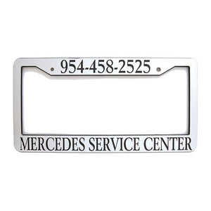 Custom Chrome License Plate Frames Sales Department The Dealership Store Brushed Chrome Recessed Letter