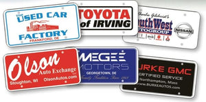 Custom Poly-Coated Cardboard License Plates Sales Department The Dealership Store