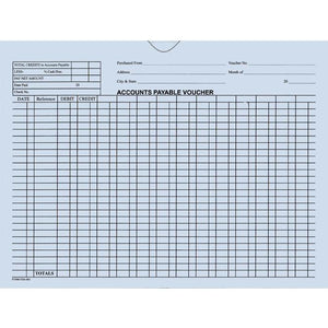 Accounts Payable Voucher Envelopes - General Accounting Style Office Forms The Dealership Store Blue 500 Per Box