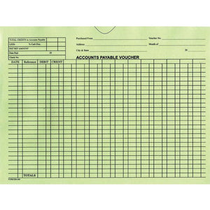 Accounts Payable Voucher Envelopes - General Accounting Style Office Forms The Dealership Store Green 500 Per Box