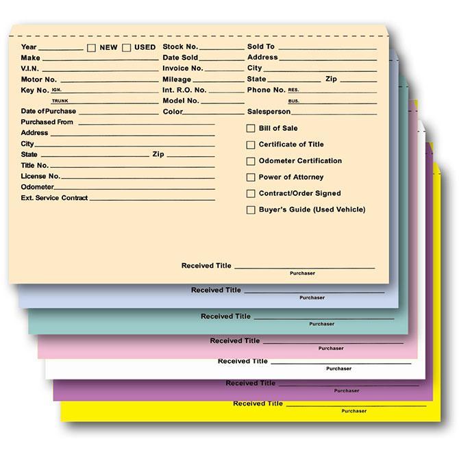 Heavy Duty Deal Envelopes (Deal Jackets) - Printed (100 Per Box)