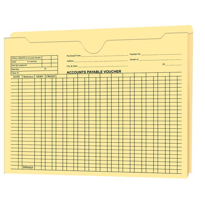 Accounts Payable Voucher Envelopes  - 1" Expandable Jacket