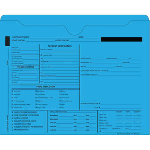 Custom Ultra Heavy Duty Deal Envelopes (Deal Jackets) Sales Department The Dealership Store Blue